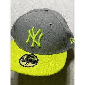 New York Yankees Baseball Hat 59fifty Fitted 7 7/8 Cap Old Stock MLB NWOT